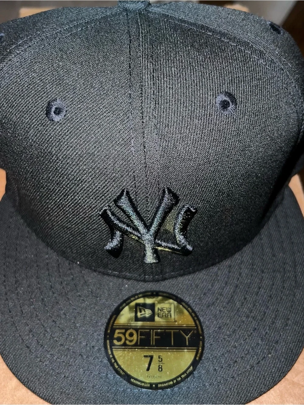 New York Yankees New Era Basic 59FIFTY Fitted Hat Black Size 7 5/8